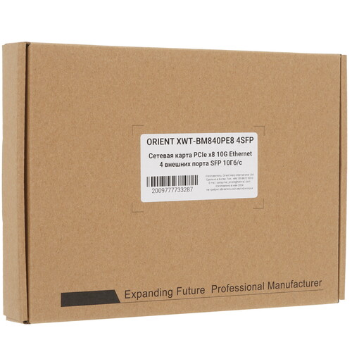 Купить Сетевая карта ORIENT XWT-BM840PE8 4SFP  9119654. Характеристики, отзывы и цены в Донецке