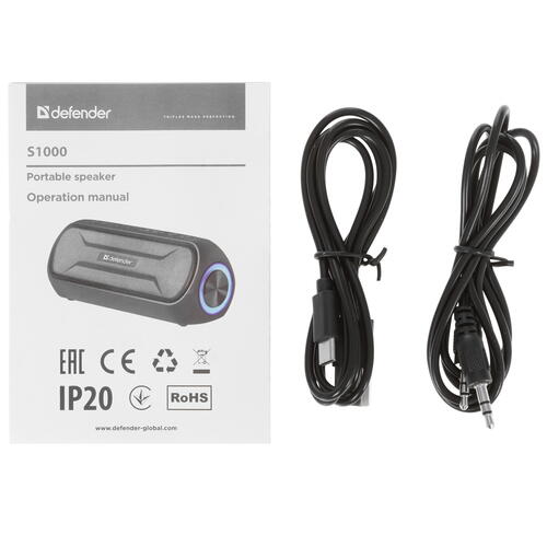 Купить Портативная колонка Defender Enjoy S1000, черный  5358721. Характеристики, отзывы и цены в Донецке