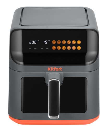 Купить Аэрогриль Kitfort КТ-8107 черный  9231648. Характеристики, отзывы и цены в Донецке