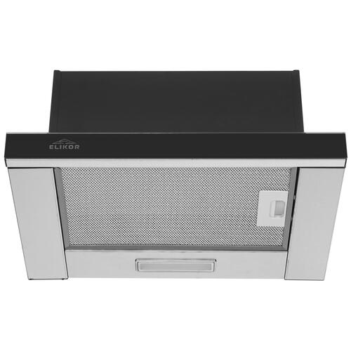 Купить Вытяжка телескопическая Elikor Интегра Glass 45Н-400-В2Д серебристый/черный  1183417. Характеристики, отзывы и цены в Донецке
