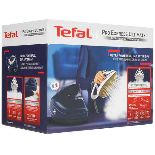 Купить Парогенератор Tefal Pro Express Ultimate II GV9720E0 белый  5359897. Характеристики, отзывы и цены в Донецке