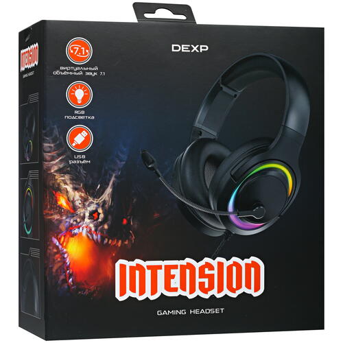 Купить Проводные наушники DEXP Intension черный 2021  4892236. Характеристики, отзывы и цены в Донецке