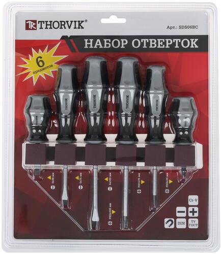 Купить Набор отверток Thorvik SDS06BC  1118758. Характеристики, отзывы и цены в Донецке
