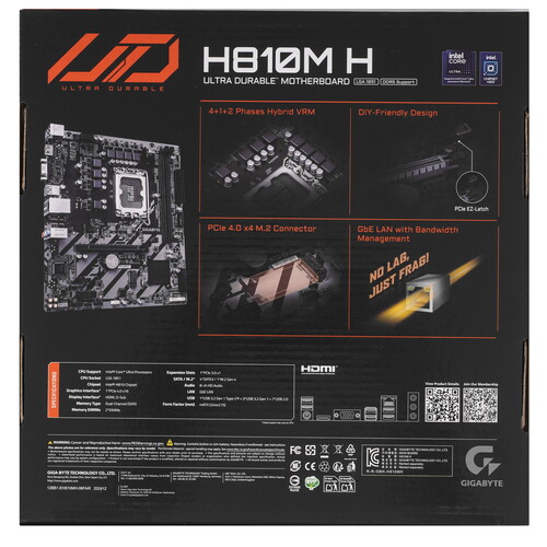 Купить Материнская плата GIGABYTE H810M H  5622558. Характеристики, отзывы и цены в Донецке