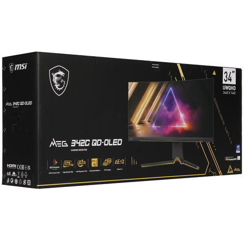 Купить 34" Монитор MSI MEG 342C QD-OLED черный  5407704. Характеристики, отзывы и цены в Донецке