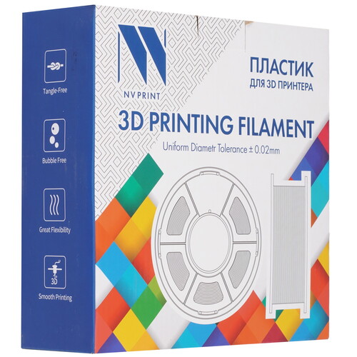 Купить Пластик NVPRINT PLA+ Cyan  9158674. Характеристики, отзывы и цены в Донецке