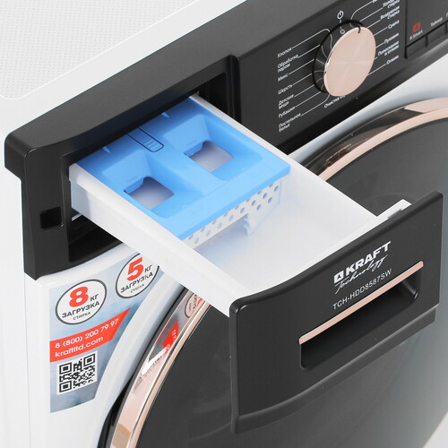 Купить Стирально-сушильная машина KRAFT TCH-HDD8587SW белый  9919942. Характеристики, отзывы и цены в Донецке