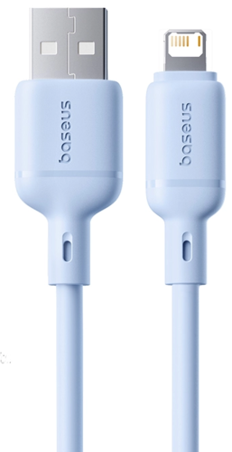 Купить Кабель круглый Baseus Lightning 8-pin - USB 2.0 Type-A голубой 1 м  5627431. Характеристики, отзывы и цены в Донецке