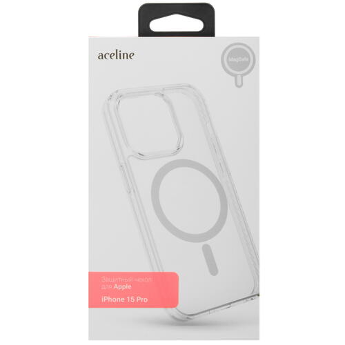 Купить Накладка  Aceline Clear Magnet для Apple iPhone 15 Pro прозрачный  5438846. Характеристики, отзывы и цены в Донецке