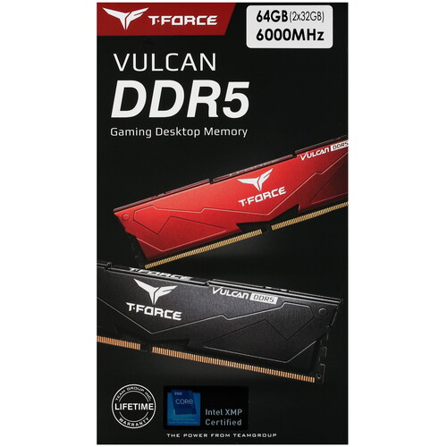 Купить Оперативная память Team Group T-Force Vulcan [FLBD564G6000HC38ADC01] 64 ГБ  5422178. Характеристики, отзывы и цены в Донецке