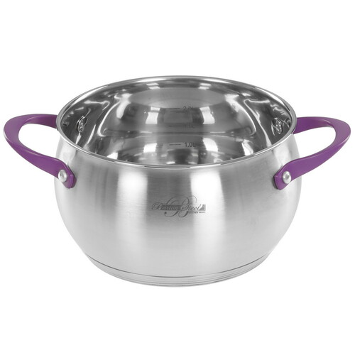 Купить Кастрюля Barton Steel 2017-18 BS 2.5 л 18 см серебристый  9151729. Характеристики, отзывы и цены в Донецке