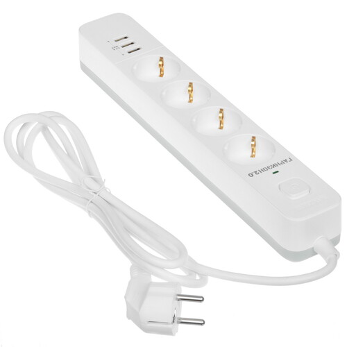 Купить Сетевой фильтр Гарнизон EPS-4-U3-W-2 белый  9098905. Характеристики, отзывы и цены в Донецке