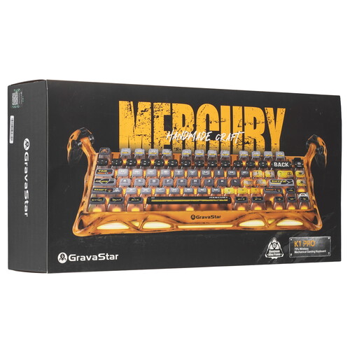 Купить Клавиатура  проводная + беспроводная GravaStar Mercury K1 Pro Yellow  9276737. Характеристики, отзывы и цены в Донецке