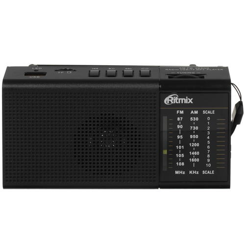 Купить Радиоприемник Ritmix RPR-155 черный  4806922. Характеристики, отзывы и цены в Донецке