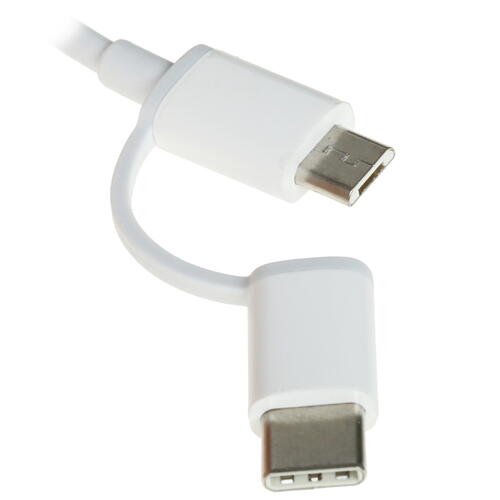 Купить Кабель круглый Xiaomi micro USB, USB Type-C - USB 2.0 Type-A белый 1 м  1319293. Характеристики, отзывы и цены в Донецке