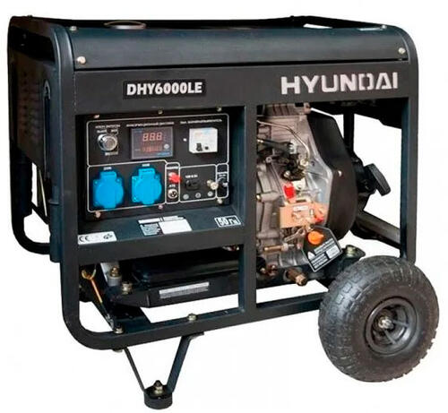 Купить Электрогенератор  дизельный  Hyundai DHY 6000LE  1159473. Характеристики, отзывы и цены в Донецке