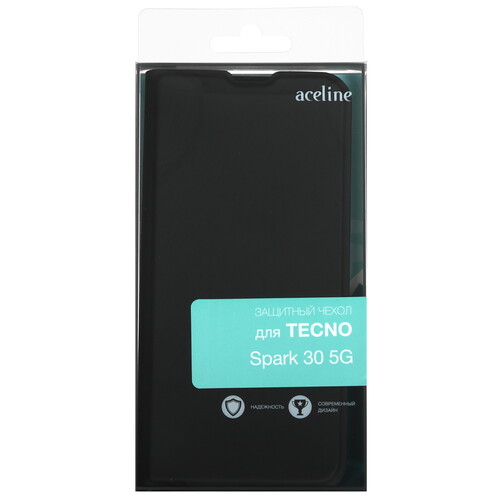 Купить Чехол-книжка  Aceline Kors для Tecno SPARK 30 5G черный  5490699. Характеристики, отзывы и цены в Донецке
