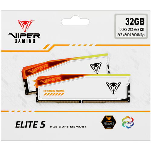 Купить Оперативная память Patriot Memory VIPER ELITE 5 RGB TUF GAMING ALLIANCE  5447595. Характеристики, отзывы и цены в Донецке