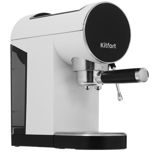 Купить Кофеварка рожковая Kitfort КТ-7226 белый  9061641. Характеристики, отзывы и цены в Донецке