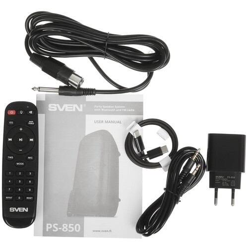 Купить Портативная колонка SVEN АС PS-850, черный  9256609. Характеристики, отзывы и цены в Донецке