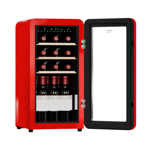 Купить Винный шкаф TESLER CWC-188 красный  9372471. Характеристики, отзывы и цены в Донецке
