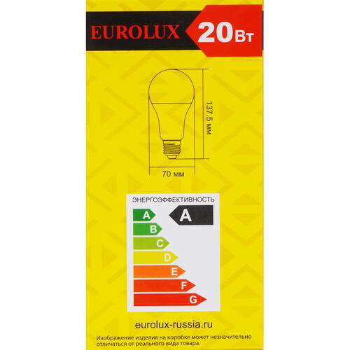 Купить Лампа светодиодная Eurolux LL-E-A70-20W-230-4K-E27  5401694. Характеристики, отзывы и цены в Донецке