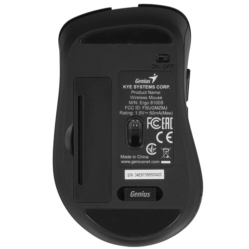 Купить Мышь беспроводная Genius Ergo 8100S  9140287. Характеристики, отзывы и цены в Донецке