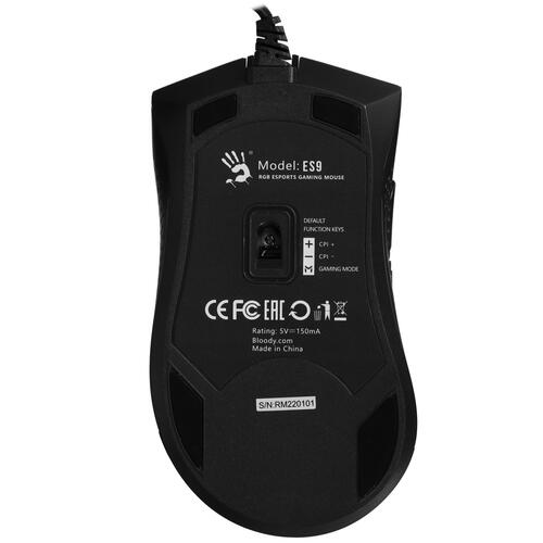 Купить Мышь проводная A4Tech Bloody ES9 [1658807] черный  5057509. Характеристики, отзывы и цены в Донецке