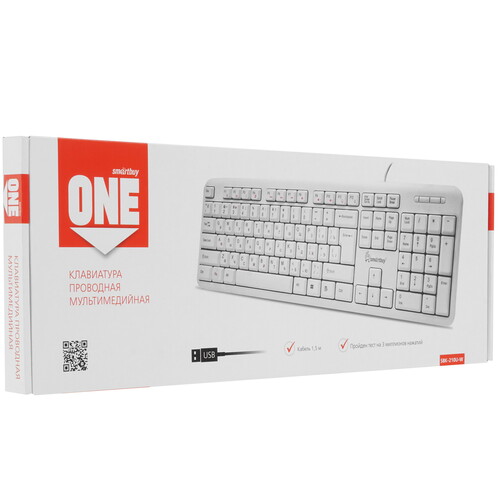 Купить Клавиатура  проводная Smartbuy ONE 210 USB  9190185. Характеристики, отзывы и цены в Донецке