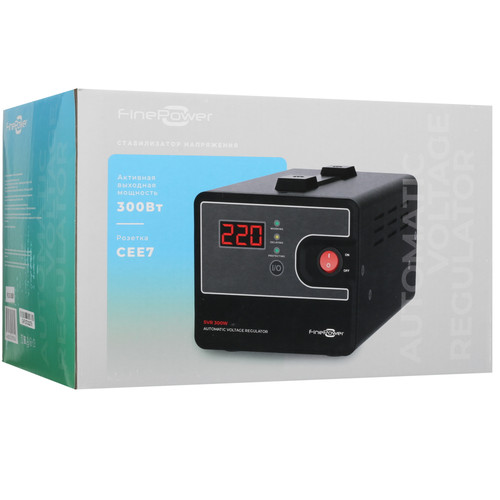 Купить Стабилизатор напряжения FinePower SVR 300W  5419939. Характеристики, отзывы и цены в Донецке