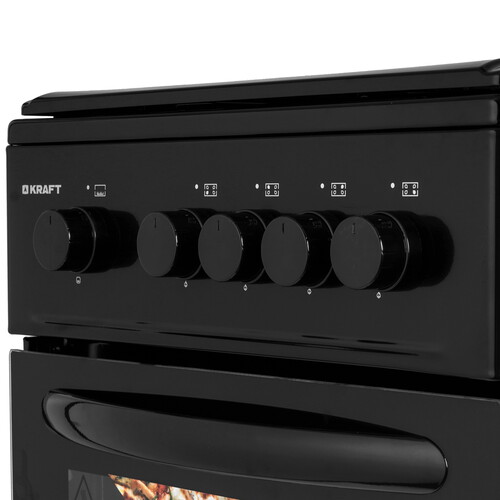 Купить Газовая плита Kraft KF-FSK5301GBL черный  9130787. Характеристики, отзывы и цены в Донецке