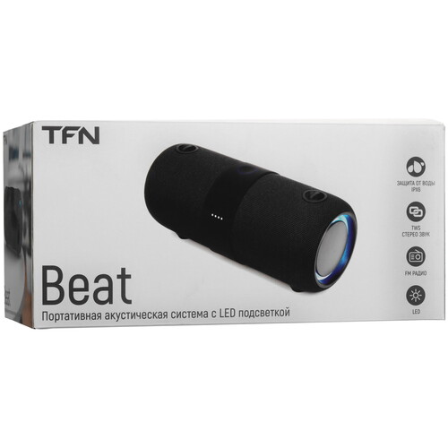 Купить Портативная колонка TFN Beat, черный  5495603. Характеристики, отзывы и цены в Донецке