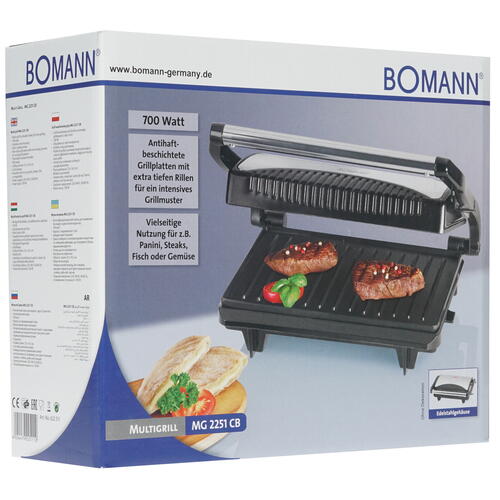 Купить Гриль Bomann MG 2251 CB черный  8117383. Характеристики, отзывы и цены в Донецке