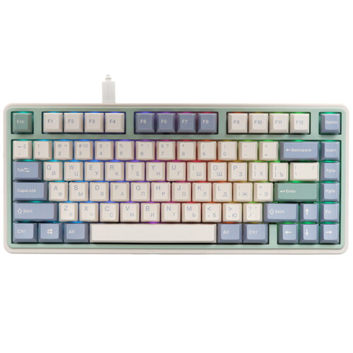 Купить Клавиатура проводная + беспроводная Varmilo VXT81 Eucalyptus  5486652. Характеристики, отзывы и цены в Донецке