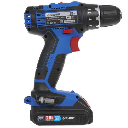 Купить Дрель-шуруповерт Зубр DL-201-22 20V MAX PRO  9909108. Характеристики, отзывы и цены в Донецке