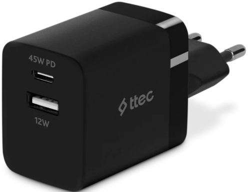 Купить Сетевое зарядное устройство SmartCharger Duo PD 45W черный  9140730. Характеристики, отзывы и цены в Донецке