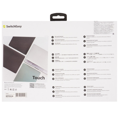 Купить 13.3" Накладка SwitchEasy Touch MacBook Protective Case серый  9122501. Характеристики, отзывы и цены в Донецке