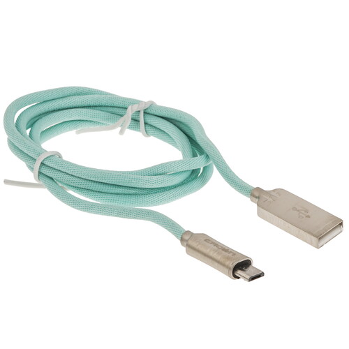Купить Кабель круглый Crown micro USB - USB 2.0 Type-A голубой 1 м  5479772. Характеристики, отзывы и цены в Донецке