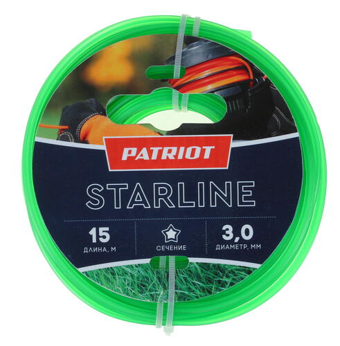 Купить Леска для триммеров Patriot Starline 805201066  1246250. Характеристики, отзывы и цены в Донецке