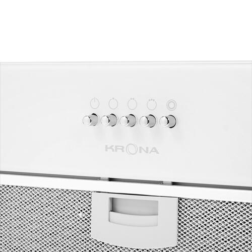 Купить Вытяжка полновстраиваемая KRONA ELISA 600 GLASS PB белый  5370030. Характеристики, отзывы и цены в Донецке