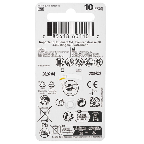 Купить Батарейка Renata PR70 (ZA10/DA10/AC230/10A/10)  5496676. Характеристики, отзывы и цены в Донецке