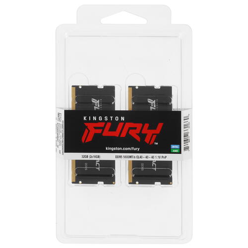 Купить Оперативная память SODIMM Kingston FURY Impact [KF556S40IBK2-32] 32 ГБ  5091965. Характеристики, отзывы и цены в Донецке