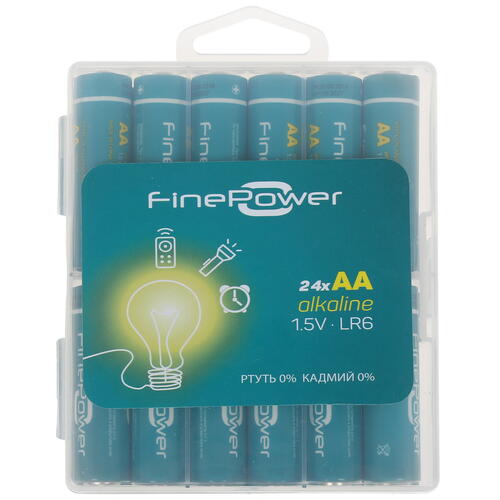 Купить Батарейка FinePower AA / AA (LR6/ER14505/FR6/R6P)  1276692. Характеристики, отзывы и цены в Донецке
