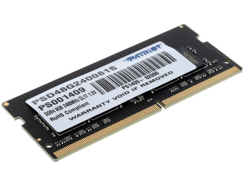 Купить Оперативная память SODIMM Patriot Signature [PSD48G240081S] 8 ГБ  1167869. Характеристики, отзывы и цены в Донецке