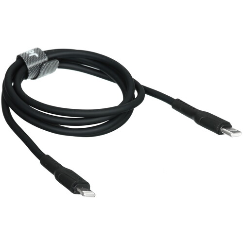 Купить Кабель круглый GoPower Lightning 8-pin - USB Type-C черный 1 м  5639367. Характеристики, отзывы и цены в Донецке