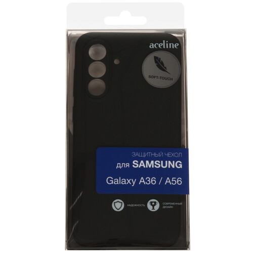 Купить Накладка  Aceline Liquid Silicone для Samsung Galaxy A36/ A56 черный  9260126. Характеристики, отзывы и цены в Донецке