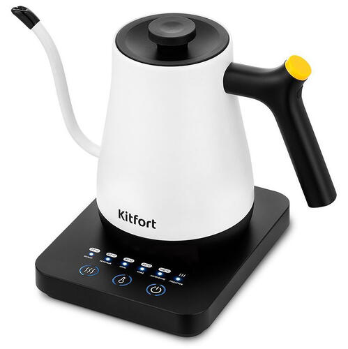 Купить Электрочайник Kitfort КТ-6673 белый  9083342. Характеристики, отзывы и цены в Донецке