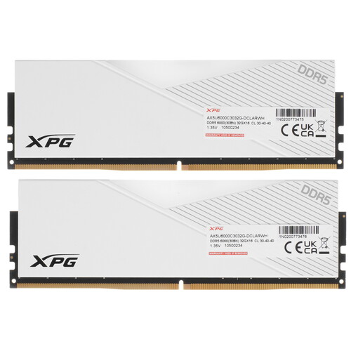 Купить Оперативная память ADATA XPG Lancer RGB [AX5U6000C3032G-DCLARWH] 64 ГБ  5096554. Характеристики, отзывы и цены в Донецке
