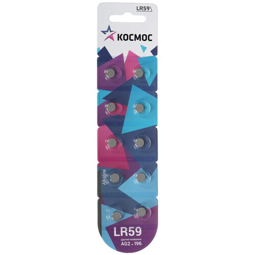 Купить Батарейка КОСМОС G2 LR59 (AG2/G2/LR726/396A/196)  9117612. Характеристики, отзывы и цены в Донецке
