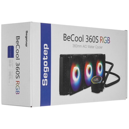 Купить Система охлаждения Segotep BeCool 360S RGB черная  5615188. Характеристики, отзывы и цены в Донецке